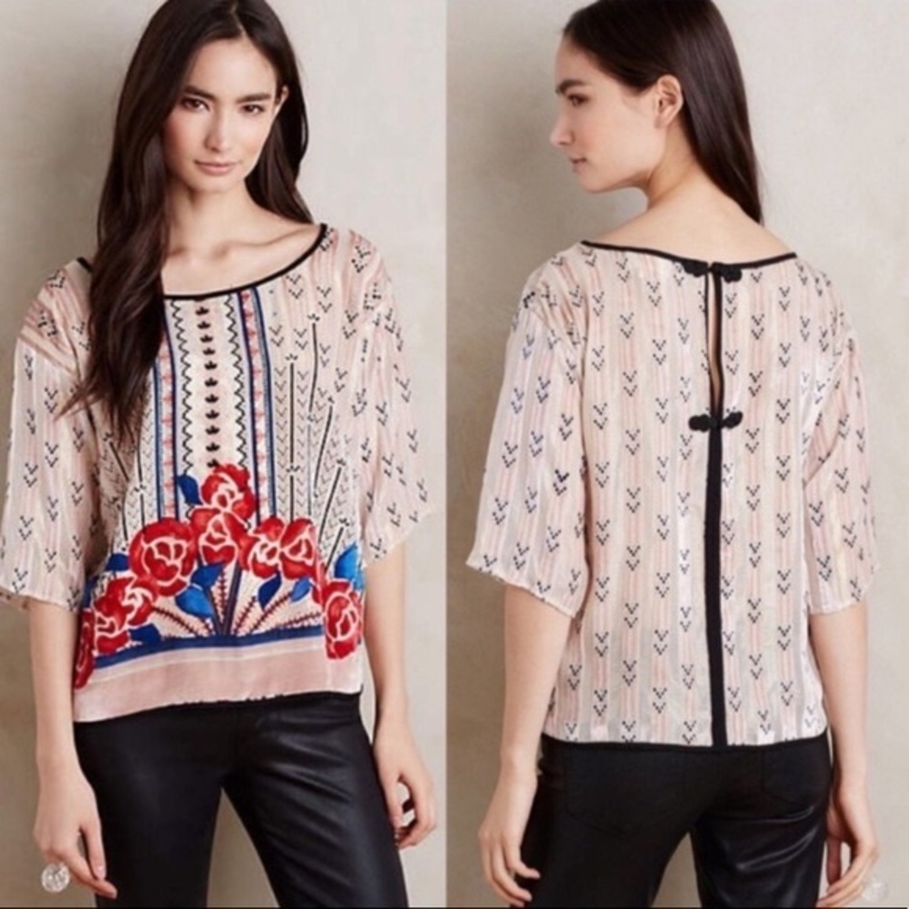 Moulinette Soeurs burnout velvet top